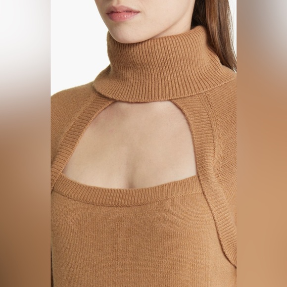 PAIGE NWT Cherise Knit Cut Out Turtleneck Sweater, Size S - Picture 3 of 14
